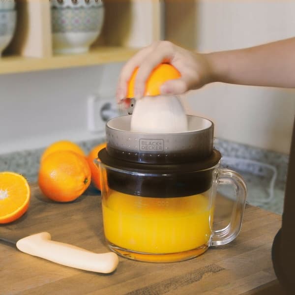 Elektrisk Juicepress Black & Decker ES9240070B Vit Svart Genomskinligt 30 W 1 L