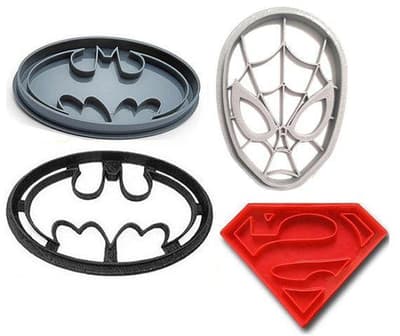 Spiderman/badman/Superman Cookie cutter