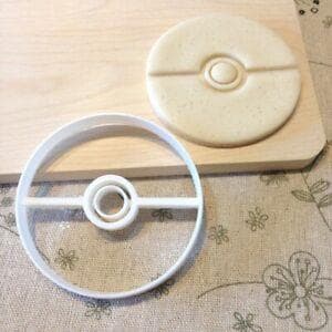 Pokemon ball cookie cutter