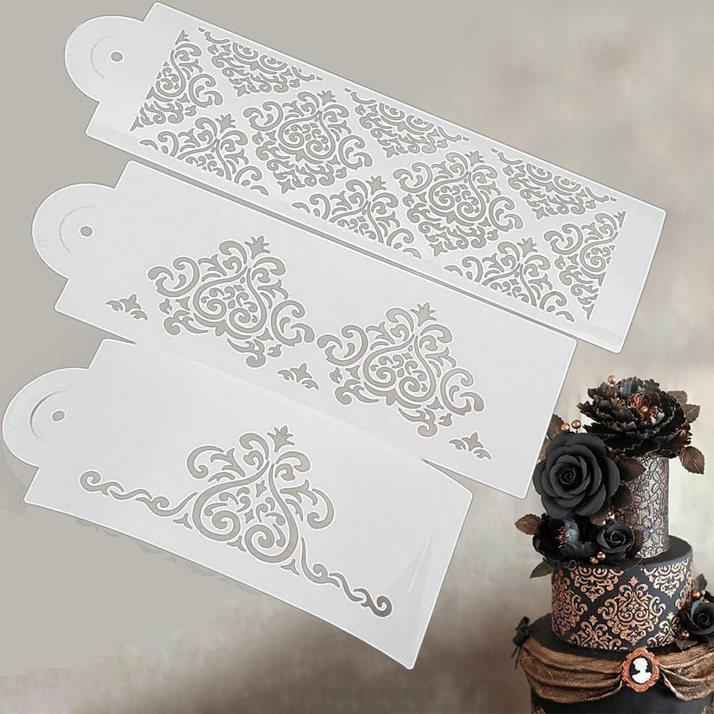 patterned fondant stencils