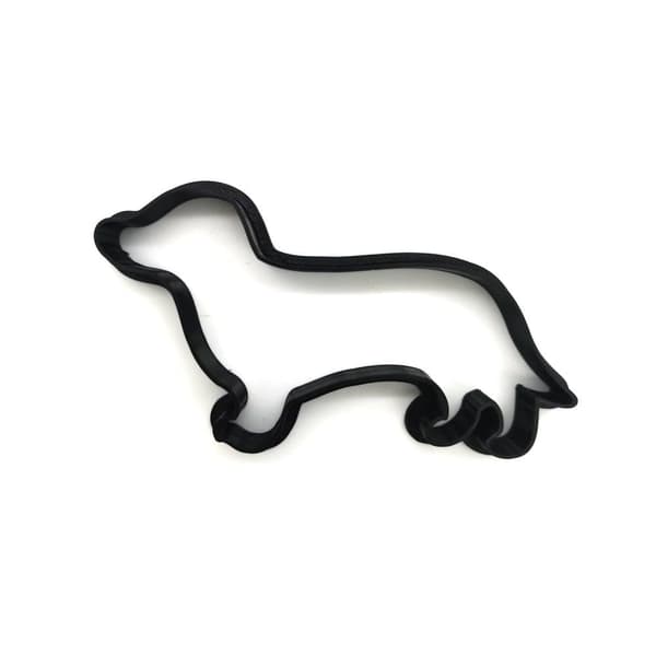Dachshund hund 8 cm cookie cutter 2 stk