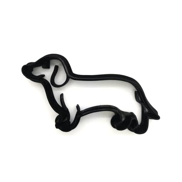 Dachshund hund 8 cm cookie cutter 2 stk