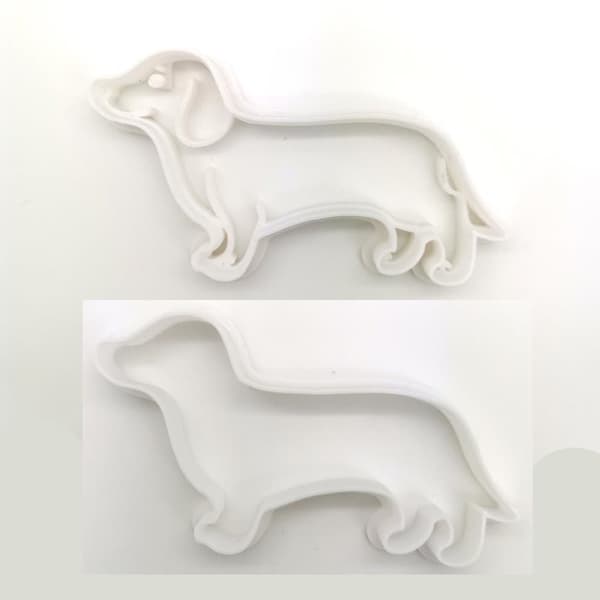 Dachshund hund 8 cm cookie cutter 2 stk