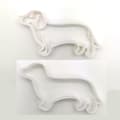 Miniatyrbilde 2 av 6: Dachshund hund 8 cm cookie cutter 2 stk