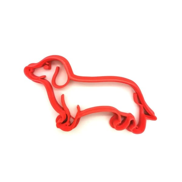 Dachshund hund 8 cm cookie cutter 2 stk