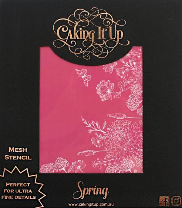 Caking It Up Spring - Stencil Schablon by Karen Reeves