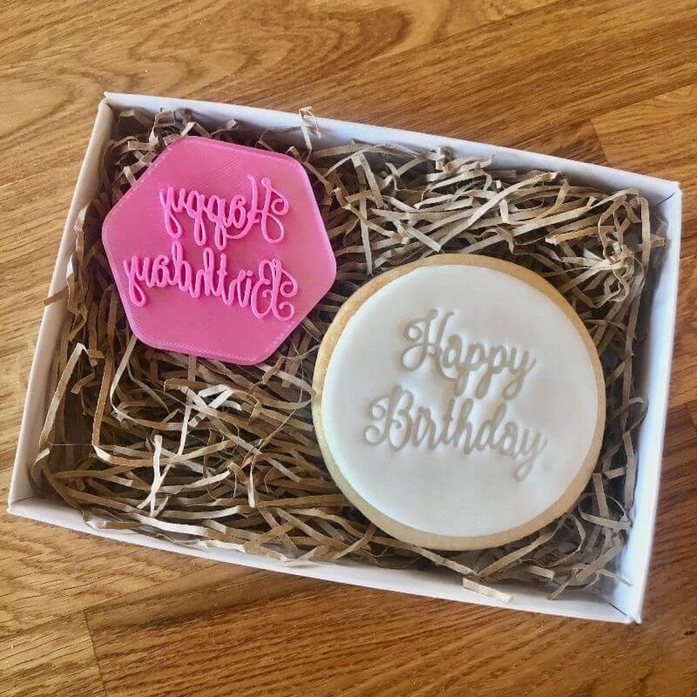 Happy Birthday Curly Cookie Stamp Lissie Lou
