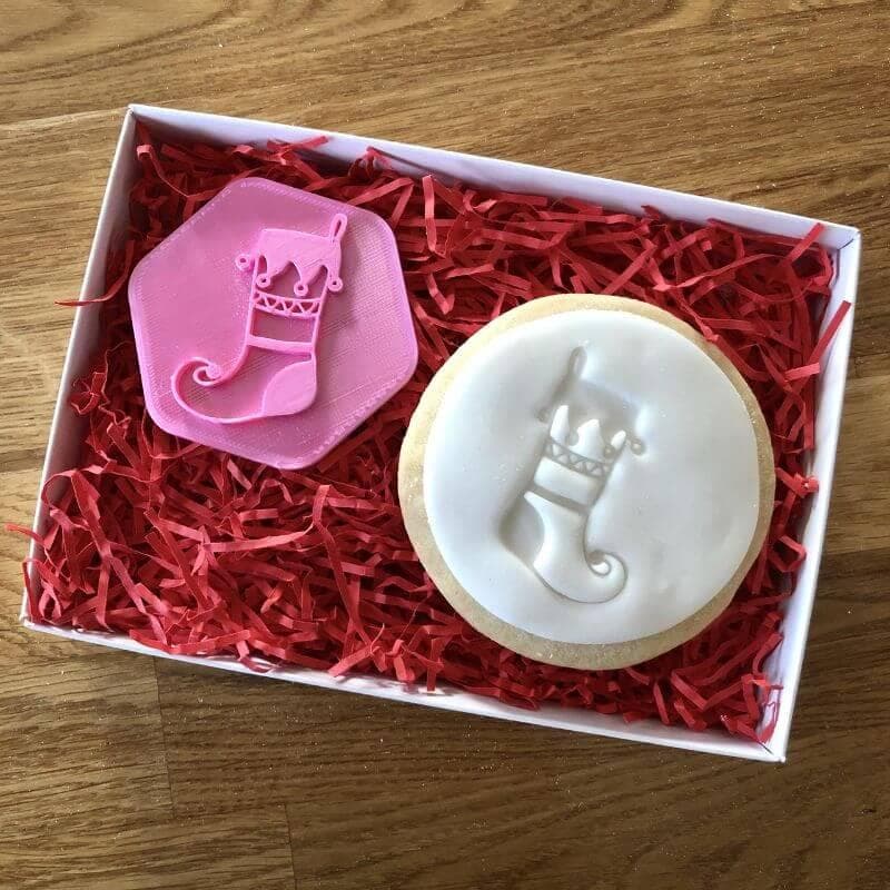 Christmas Stocking Cookie Stamp Lissie Lou