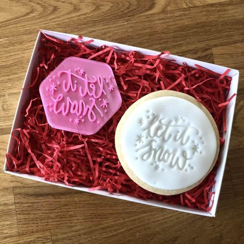 Let It Snow Cookie Stamp Lissie Lou