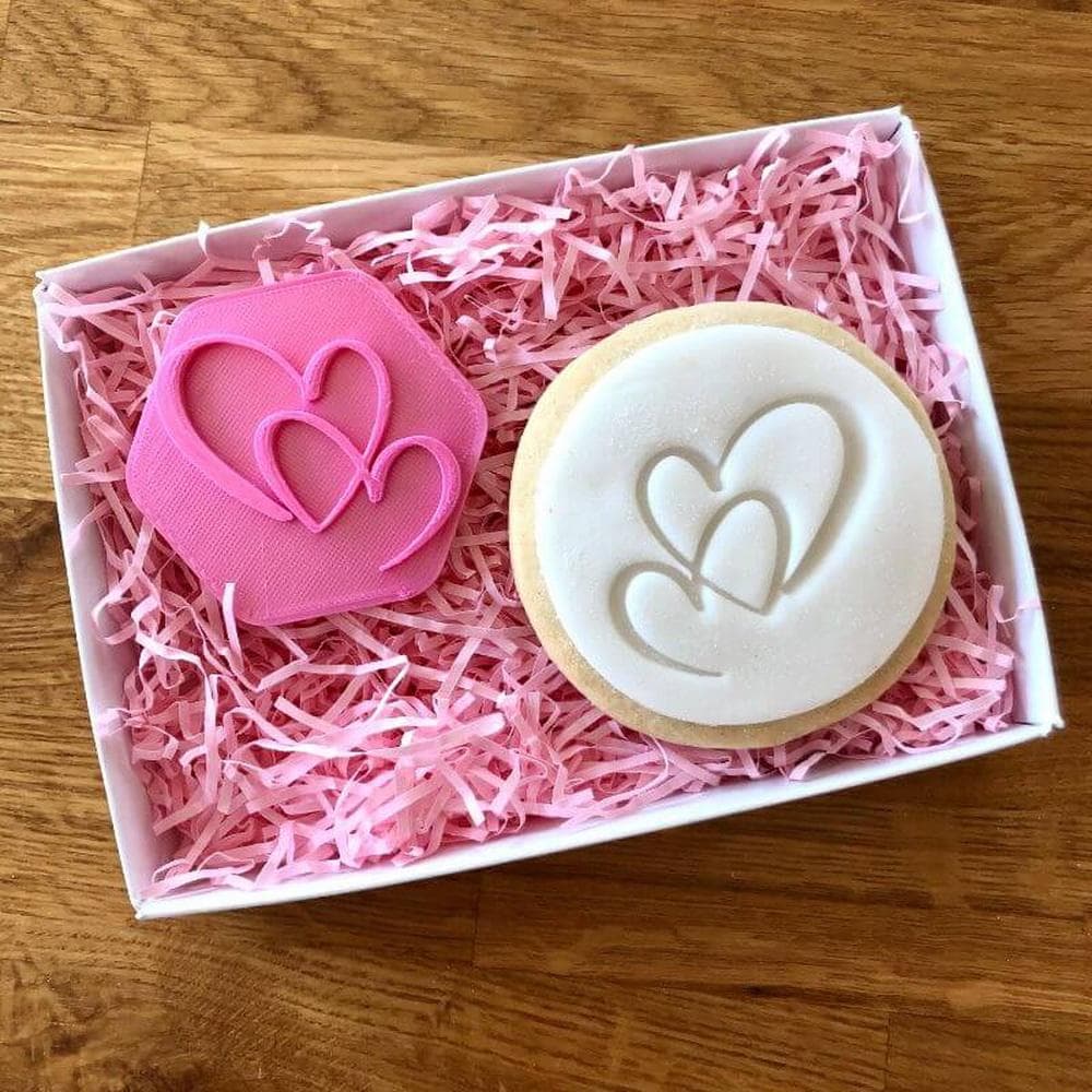 Double Heart Cookie Stamp Lissie Lou