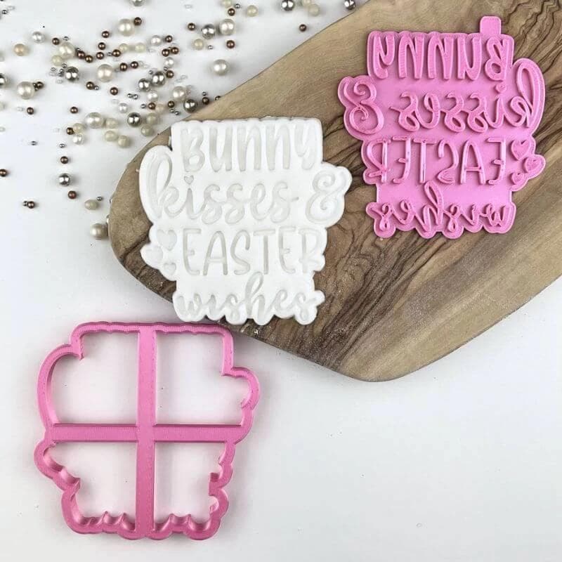 Bunny Kisses Easter Cookie Stamp & Cutter Lissie Lou