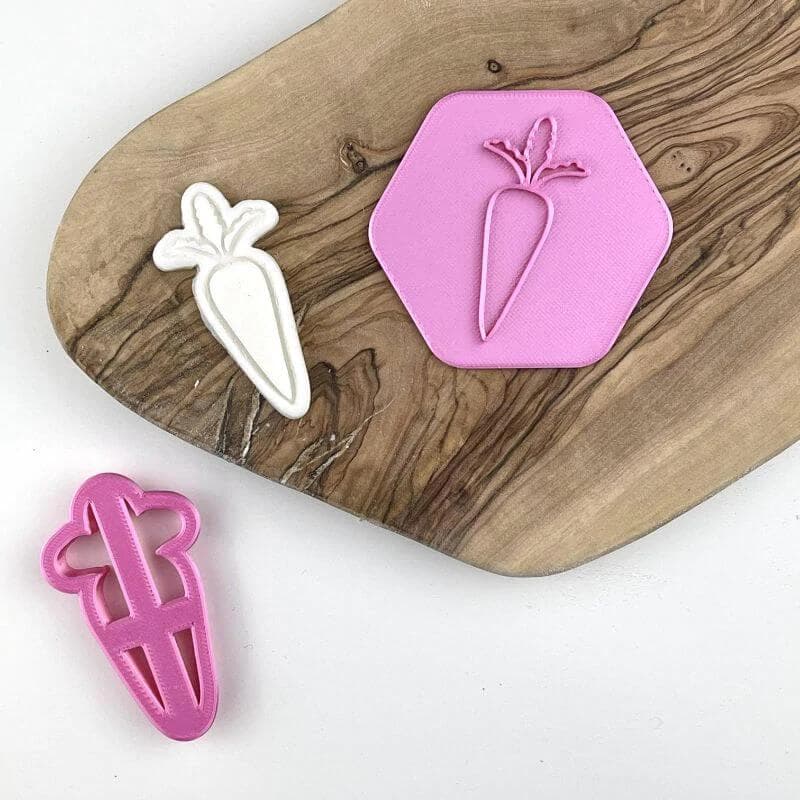Easter Carrot Cookie Stamp & Cutter Lissie Lou