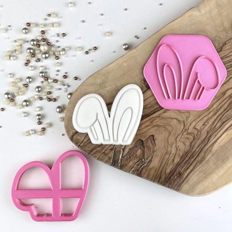 Floppy Bunny Ears Cookie Stamp & Cutter Lissie Lou