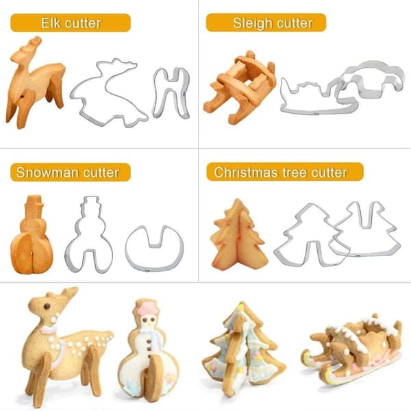 3D Pepparkaksformar 8-pack EAN