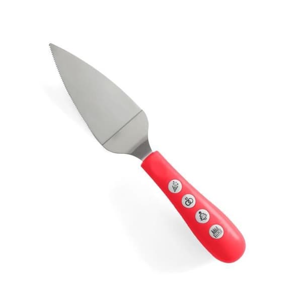 Musikalisk tårtkniv - FISURA - Röd - Rostfritt stål - ABS - 6 x 32 cm