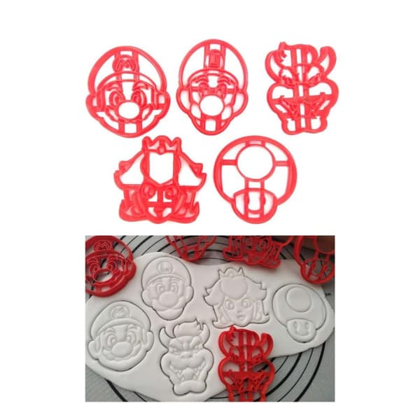 5 stk kageudstikker Mario/Paw-Patrol/Pokemon 8 cm