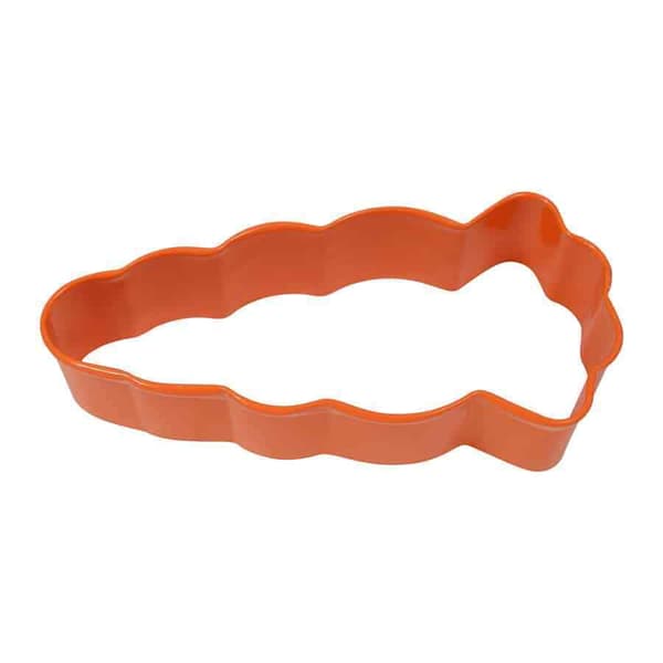 Anniversary House Carrot Poly-Resin Coated Cookie Cutter Orange One Size
