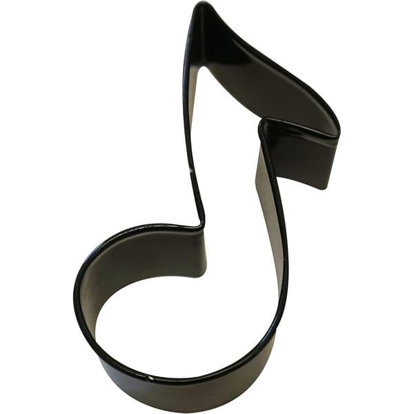 Anniversary House Music Notes Poly-Resin Coated Cookie Cutter Black One Size