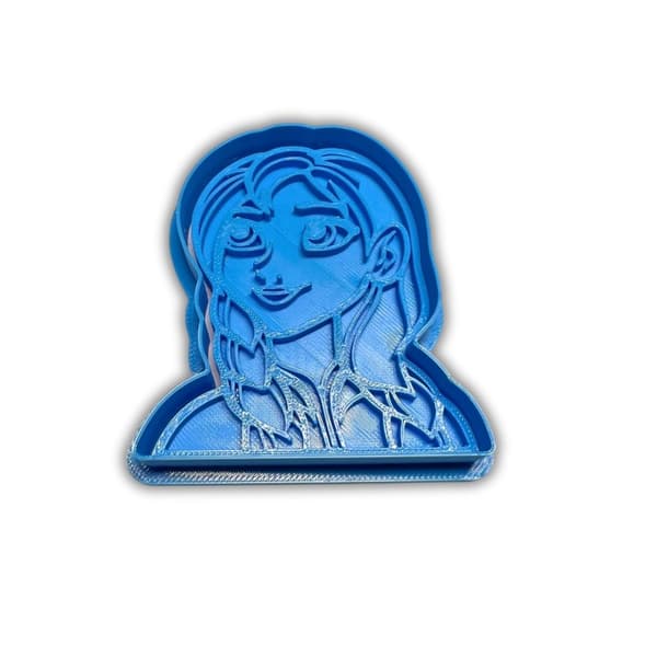 Elsa Anna Olaf Frozen cookie cutter kontur och avtryck