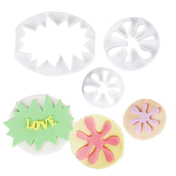 Skylt Wow + Splatter Plakett Utstickare 3-Pack