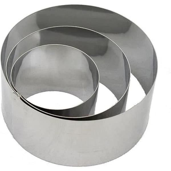Mousse ring D: 10 x 4,5 cm - rostfritt stål