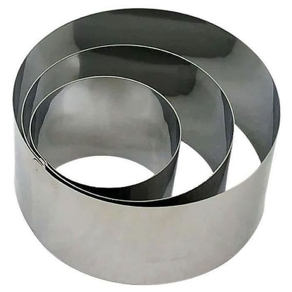 Mousse ring D: 10 x 4,5 cm - rostfritt stål