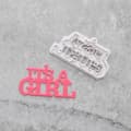 Miniatyrbild 1 av 2: It's a girl Utstickare | Babyshower