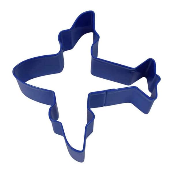 CybrTrayd Aeroplane Cookie Cutter Blue One Size