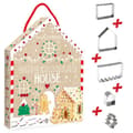 Miniatyrbild 3 av 4: Kakformset för kakor - ScrapCooking - Pepparkakshus - Rostfritt stål - 5 delar - Olika mått