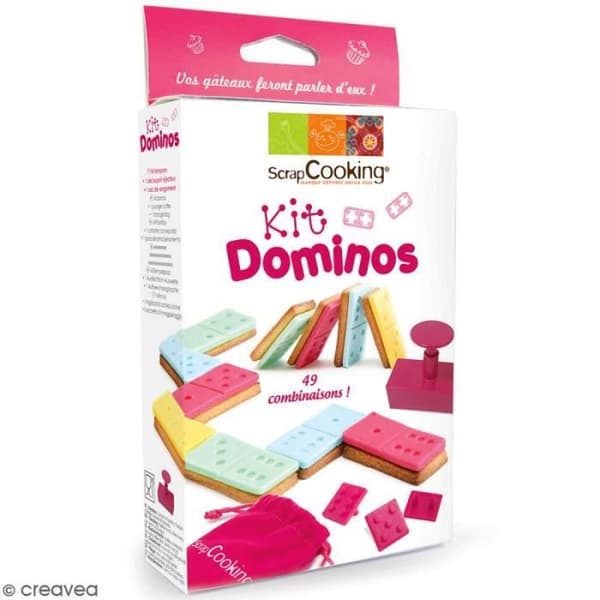 Domino kakor och sockerpasta kakutskärare