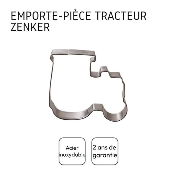 Emporte-pièce i rostfritt stål i form av en traktor Zenker Emporte-pièces