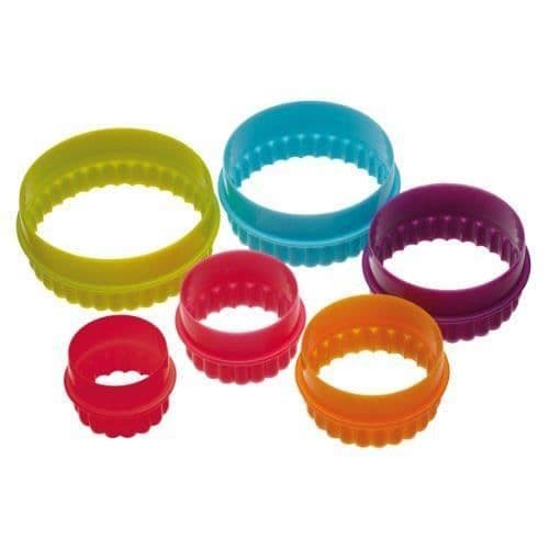 Kitchen Craft Set med 6 runda kakformar