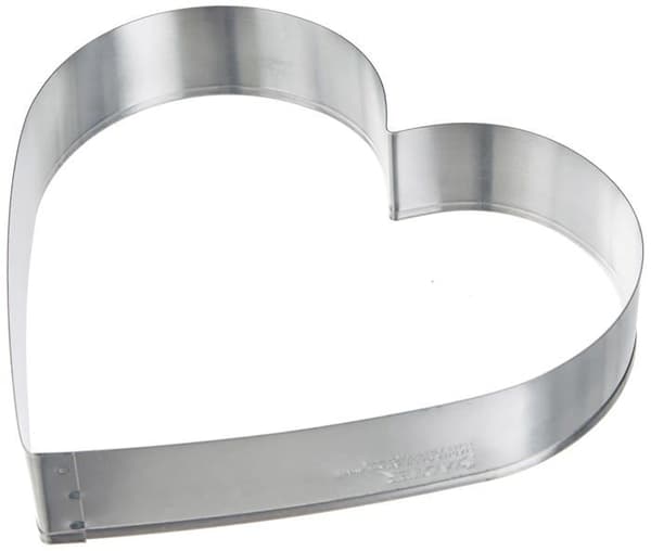 Städter Cookie Cutter - 051072 - Stadter Heart 15,0/3,0 cm hög, plåt, silver, 15 x 15 x 3 cm