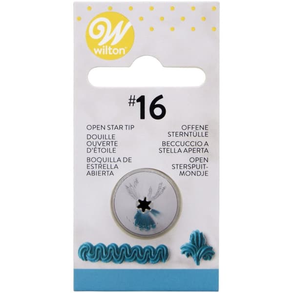 Wilton Dekorations tyll #016 Open Star Carded