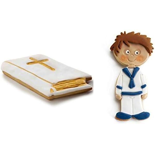 Utkärnar - Ibili - 788903 - Paket med 2 - Barn Kommunion - Plastbibel - 10x4,8cm