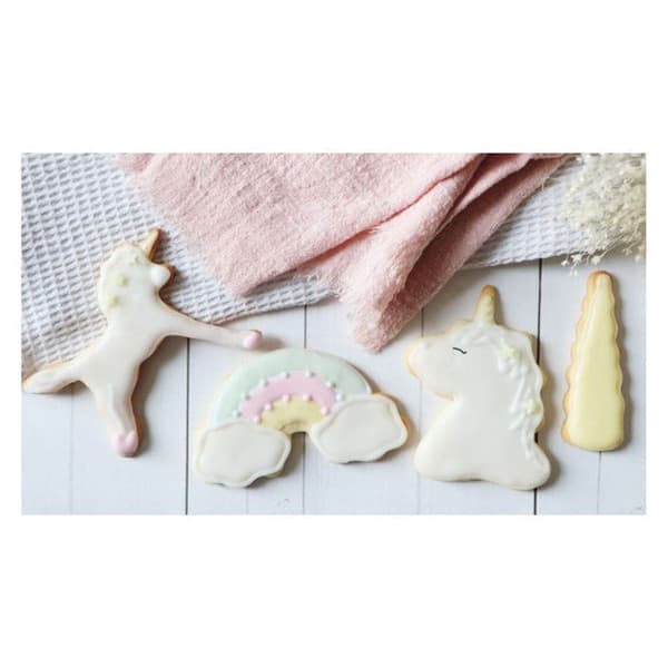Utstickare - Scrapcooking - Enhörning - 4 st - Plåt - Ej diskmaskinssäker