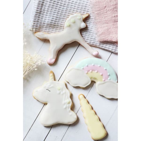 Utstickare - Scrapcooking - Enhörning - 4 st - Plåt - Ej diskmaskinssäker