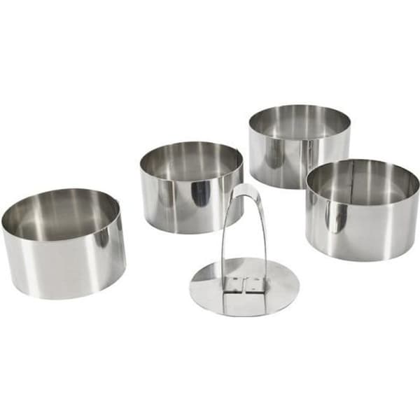 EQUINOX Set med 4 kakformar + 1 påskjutare 8 cm grå