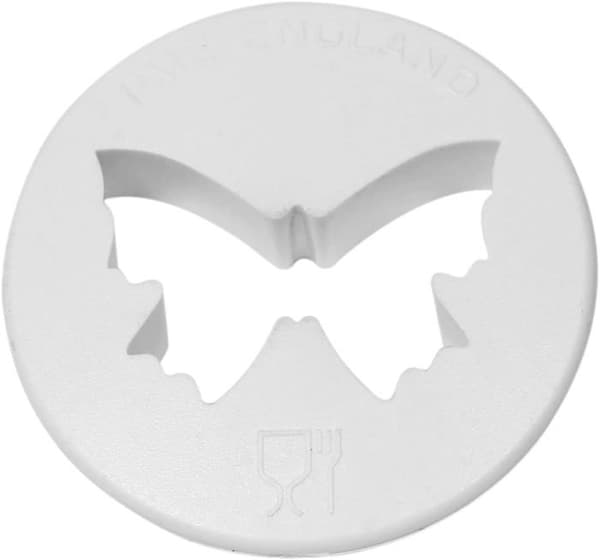 Cutter - Pme kakskärare - BU491 - Set med 2 fjärilsskärare, plast, vit, 6,5 x 2 x 6,5 cm