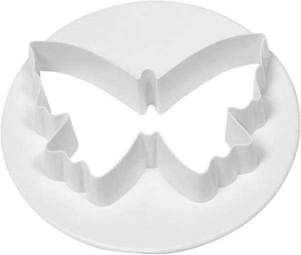 Cutter - Pme kakskärare - BU491 - Set med 2 fjärilsskärare, plast, vit, 6,5 x 2 x 6,5 cm