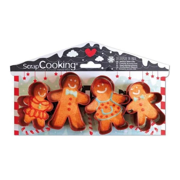 4 kakformar - Pepparkakor