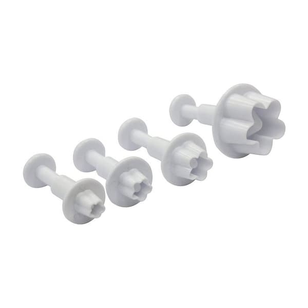 Set med 4 blommformar för sockerpasta Zenker ref. 43074
