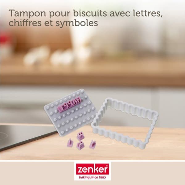 Utstickare med bokstäver - Zenker - 44827 - Flerfärgad plast - 8 x 6 cm - Diskmaskinssäker