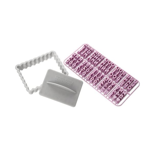 Utstickare med bokstäver - Zenker - 44827 - Flerfärgad plast - 8 x 6 cm - Diskmaskinssäker