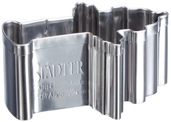 Staedter kakskärare - 200647 - Fire Shape Cookie Cutter, Silver