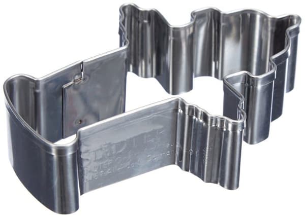 Staedter kakskärare - 200647 - Fire Shape Cookie Cutter, Silver