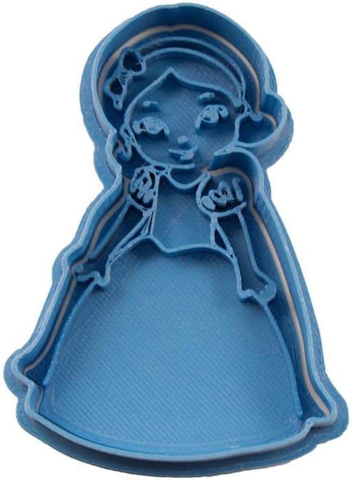 Cuticuter - CGBLANCANIEVESCHIBI - Snövit Chibi Princess Kexform, Blå, 8 x 7 x 1,5 cm