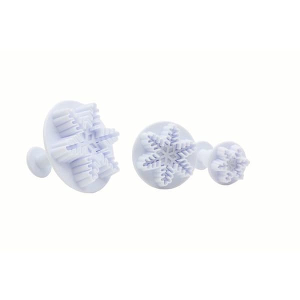 Urtagningsform - Zenker - Snöflinga - Set om 3 - Plast - 2,5/4/5,5 cm