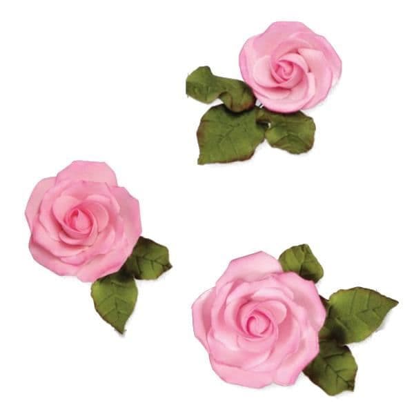 JEM 3 Easy Pink Cutters - Socker Blommor Dekorera kakor Cutters