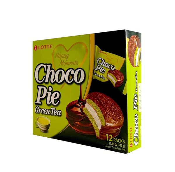 Kaka/Paj Med Kakao/Grönt Te Smak 336 g Lotte Korean